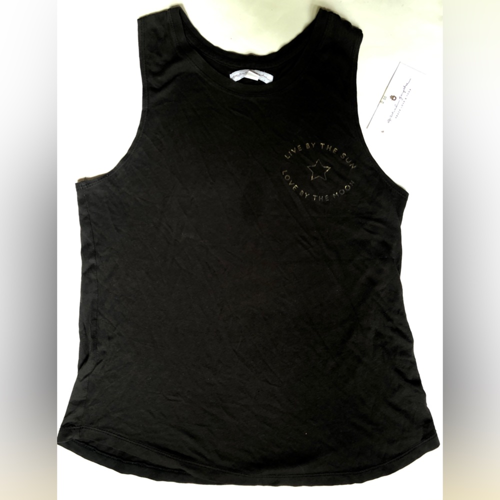 Graphic Tank Top S Spiritual Gangster Yoga Pilates Summer sleeveless Sun Moon